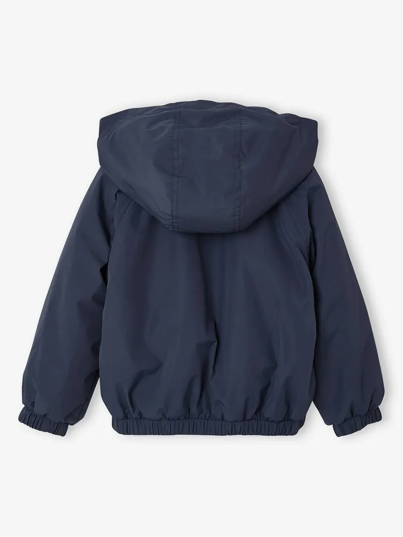 Vertbaudet Vertbaudet Übergangsjacke mit Teddyfleecefutter Mädchen, Marine, – Produktbild 2 von 4