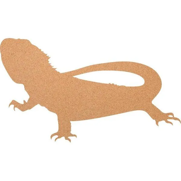 Kork-Deko Kork-Deko Leguan als Pinnwand aus Kork XXL ca. 80x50 cm – Produktbild 1 von 2