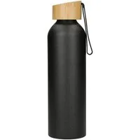 elasto elasto Aluminiumflasche "Bamboo" 0,6 l leicht - Flasche mit Bambusdeckel – Produktbild 1 von 1