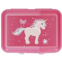 elasto elasto Einhorn Dose - Glitzer Brotzeitbox mit Trennfach spülmaschinengeeignet – Produktbild 1 von 1