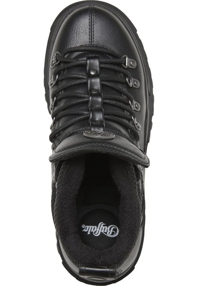 Buffalo Buffalo ASPHA LACE UP HIKE - VEGAN NUBUCK/MESH Stiefel, Schwarz, – Produktbild 3 von 4