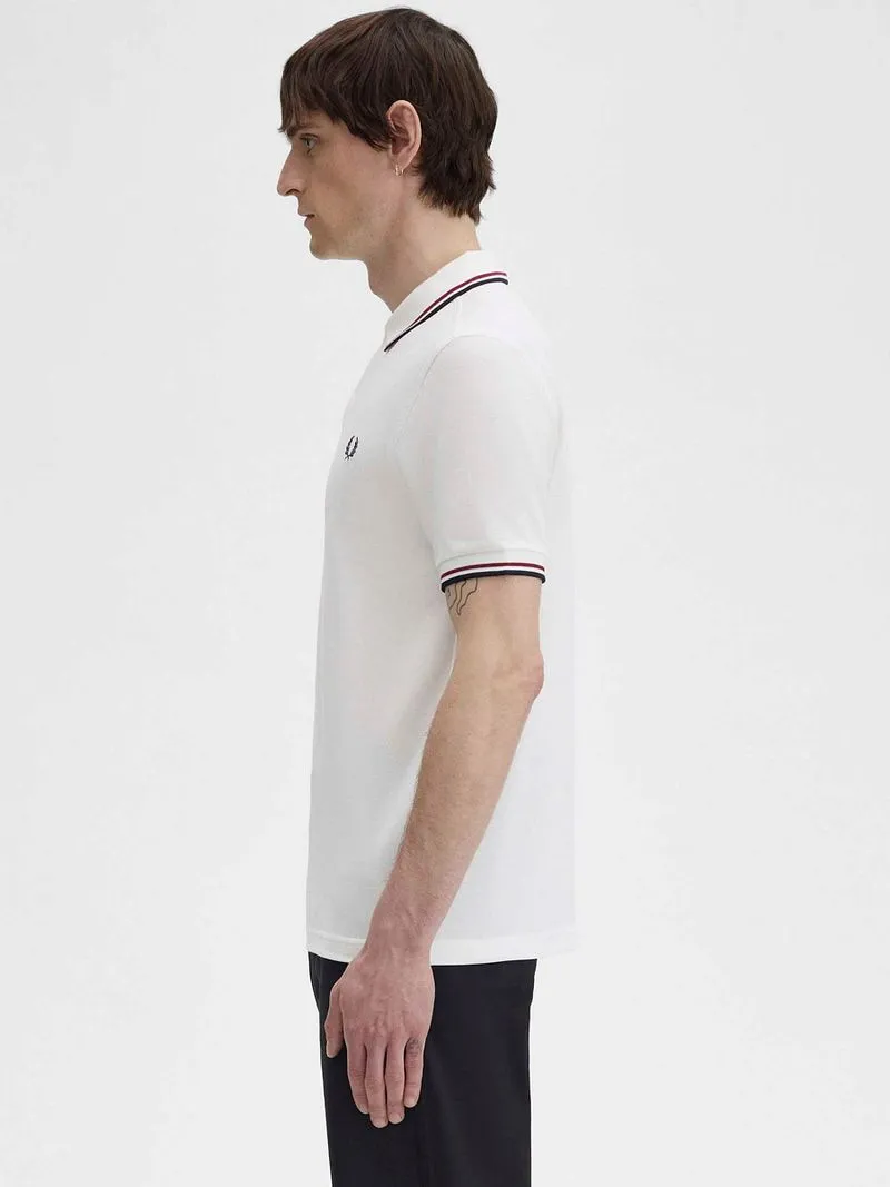 Fred Perry Fred Perry Polo M3600 Off White T60 - Größe S, Weiß, – Produktbild 5 von 5