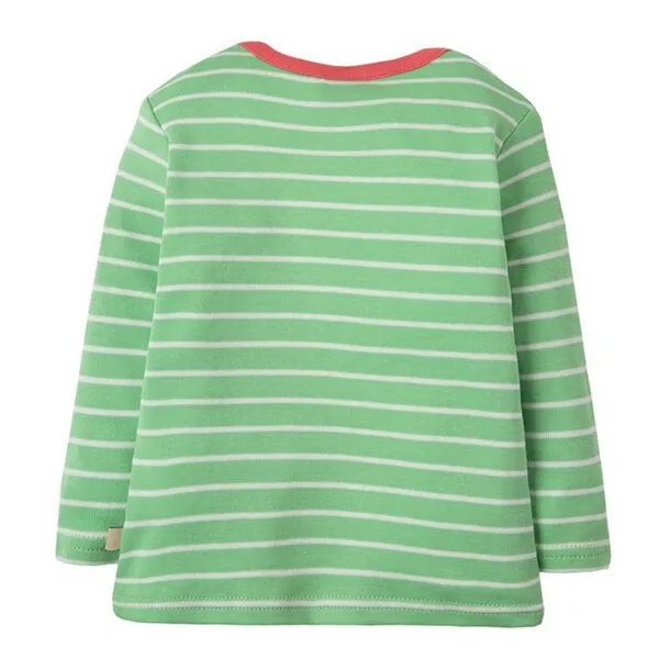 Frugi Frugi Langarm-Shirt mit Käfer in grün Bobby Applique Top – Produktbild 4 von 4