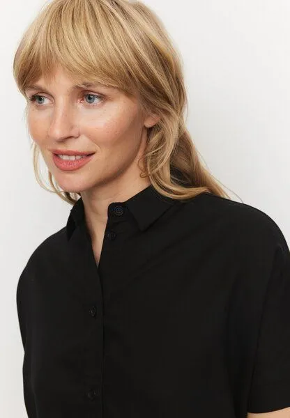 recolution Damen Bluse aus TENCEL Lyocell - LOTUS - recolution, Black (schwarz), – Produktbild 4 von 4