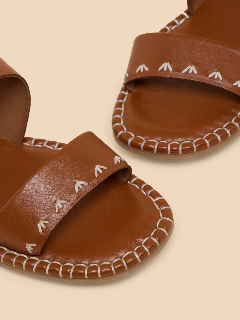 White Stuff Sandales en cuir Sweetpea - 36, Nude, – Produktbild 4 von 4