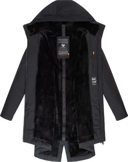 ragwear ragwear Kurzmantel Holstic Wasserdichter Damen Wintermantel mit Kunstfell am Kragen – Produktbild 1 von 1