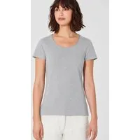HempAge HempAge Damen T-Shirt mit Rollsaum Hanf/Bio-Baumwolle, Quartz, – Produktbild 1 von 1