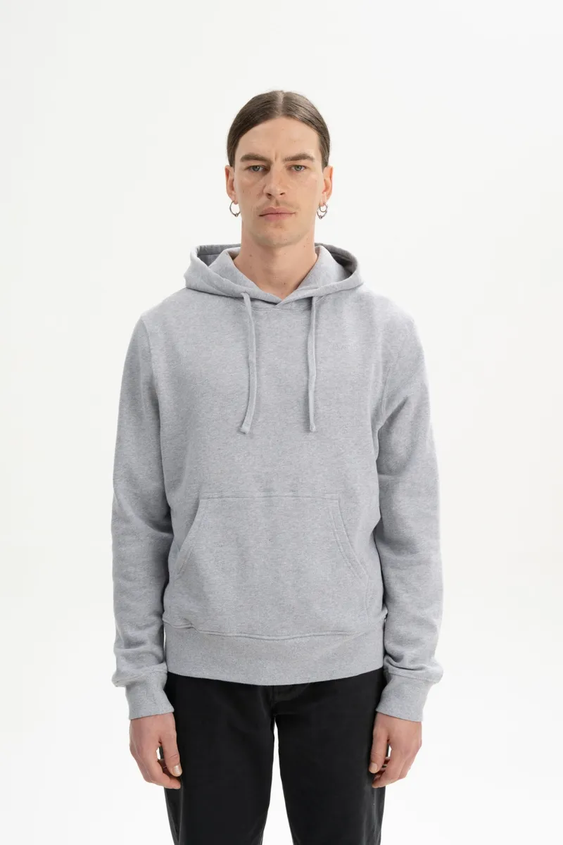MELA MELA Herren vegan Kapuzenpulli Tican Gray Melange, Hellgrau, – Produktbild 2 von 2
