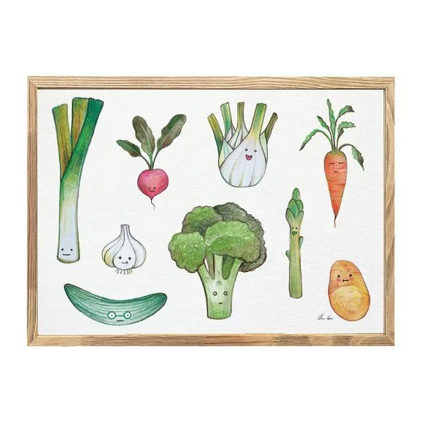 LIGARTI Kunstdruck »Gemüsebeet« von LIGARTI | A4, A3 oder A2 | Wandbild | Poster | Kunst – Produktbild 1 von 3