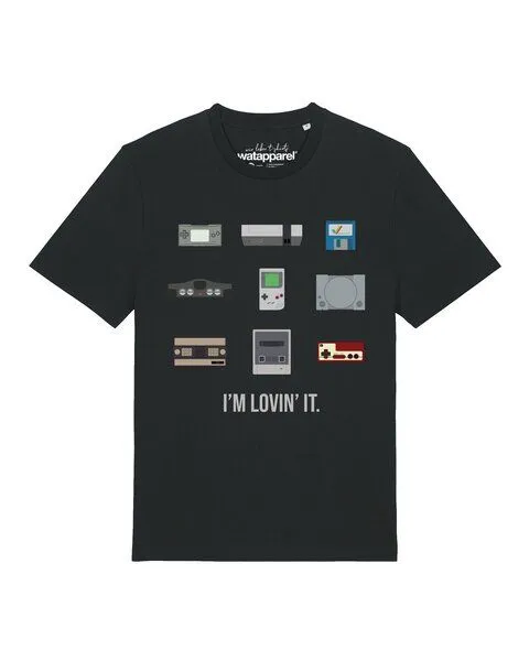 watapparel watapparel T-Shirt Unisex Videogames, Black, – Produktbild 1 von 2