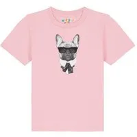 watabout kids watabout.kids T-Shirt Kinder Ein fescher Hund, Cotton pink, – Produktbild 1 von 1