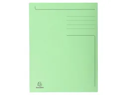 Exacompta 50 Exacompta Aktenmappen "Forever", 3 Klappen, 280 g/m², 245x350 mm für Format Folio, grün – Produktbild 1 von 1