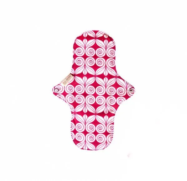 Ecofemme / Bio Stoffbinden Ecofemme / Bio Stoffbinden Stoffbinde Tagesbinde waschbar aus Bio Baumwolle 1 Stück, Weiß mit floralmuster, – Produktbild 1 von 3