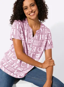 Witt Druckbluse mauve-ecru-bedruckt – Produktbild 1 von 1