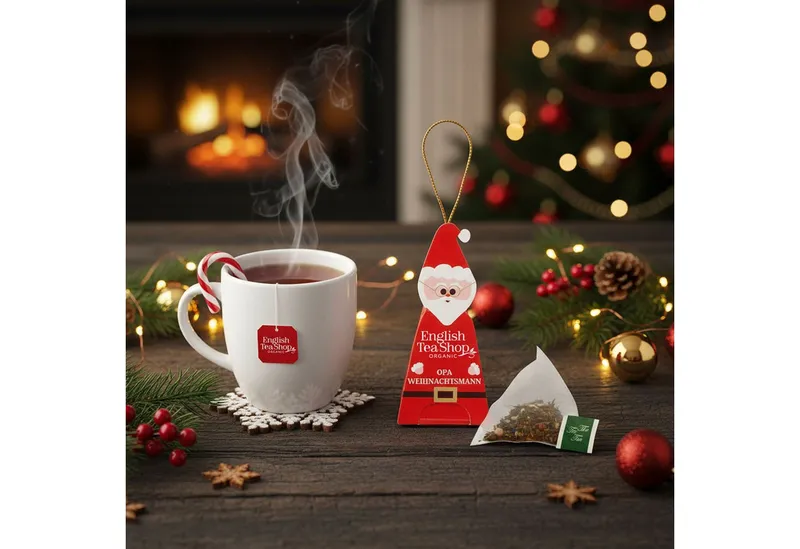 English Tea Shop English Tea Shop Tee Geschenk "Fröhliche Weihnachtsgesellen", BIO, 10 Pyramidenbeutel, 5 Sorten á 2 Tees in Pyramidenbeuteln. – Produktbild 4 von 5