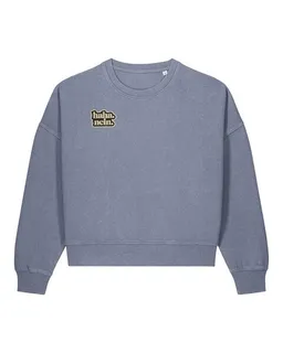 ilovemixtapes ilovemixtapes haha. nein. – Damen Sweater in Washed Blue Grey – Produktbild 1 von 1