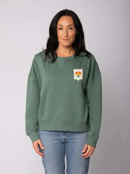 watapparel watapparel Sweatshirt Frauen Von Herzen, Green bay, – Produktbild 2 von 2