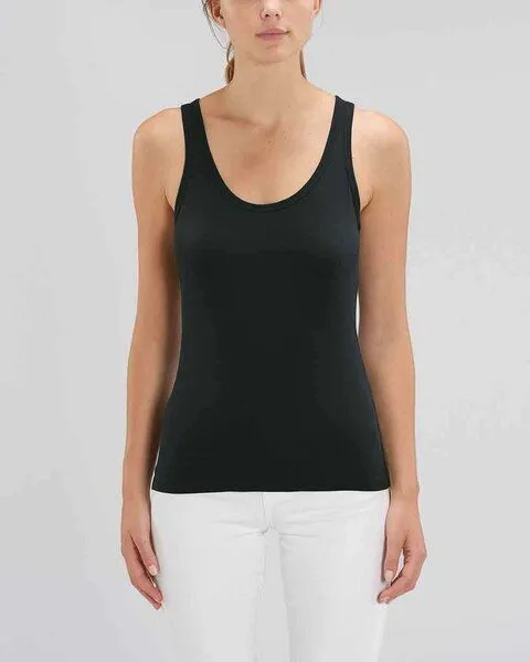 YTWOO YTWOO Damen Top aus Bio Baumwolle, nachhaltig & fair, viele Farben, Schwarz, – Produktbild 1 von 4
