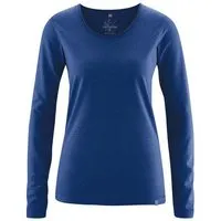 HempAge HempAge Damen Langarm-Shirt Lene Hanf/Bio-Baumwolle, Navy, – Produktbild 1 von 1