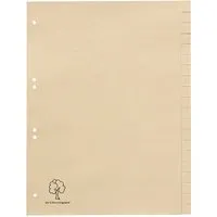 Register aus Tauenpapier, blanko,DIN A4, 20-teilig – Produktbild 1 von 1