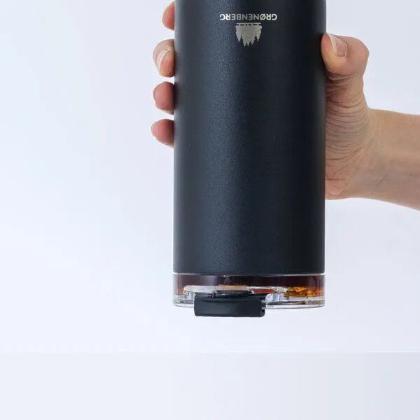GROENENBERG GROENENBERG Thermobecher 473ml 100% Auslaufsicher Hält mind. 4 h warm, Black, – Produktbild 3 von 4