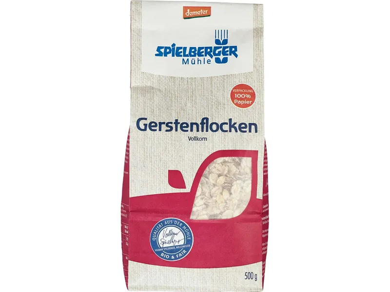Spielberger Mühle Spielberger Mühle Bio-Gerstenflocken Vollkorn, 500 g – Produktbild 1 von 1