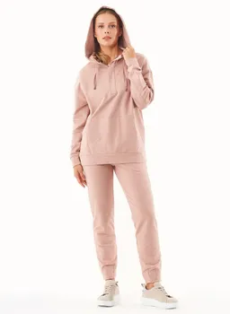 ORGANICATION ORGANICATION Damen vegan Sweat Hoodie Aus Bio-Baumwolle Rosa – Produktbild 1 von 1