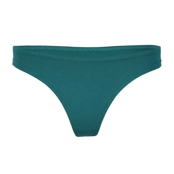 Frija Omina Frija Omina Bio-String Pur uni, Smaragd (grün), – Produktbild 1 von 4