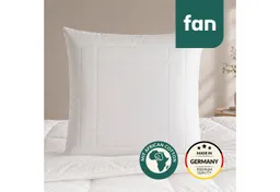 fan Kopfkissen African Cotton, 40x80 & 80x80 cm, Füllung: 60% Polyester / 40% Lyocell (Tencel), Bezug: 100% Bio Baumwolle, Kopfkissen mit hochwertigem Baumwollbezug (KBA) – Produktbild 1 von 1