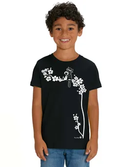 FellHerz FellHerz Kids T-Shirt Cat Love schwarz – Produktbild 1 von 1