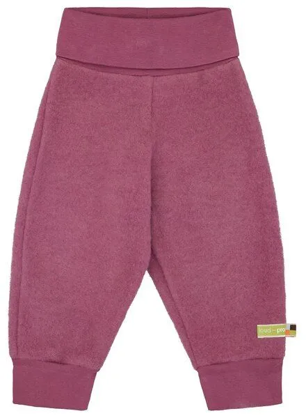 loud + proud loud + proud Babys & Kinder Wollfleece-Hose, GOTS-zertifiziert, Grape(rosa), – Produktbild 2 von 3