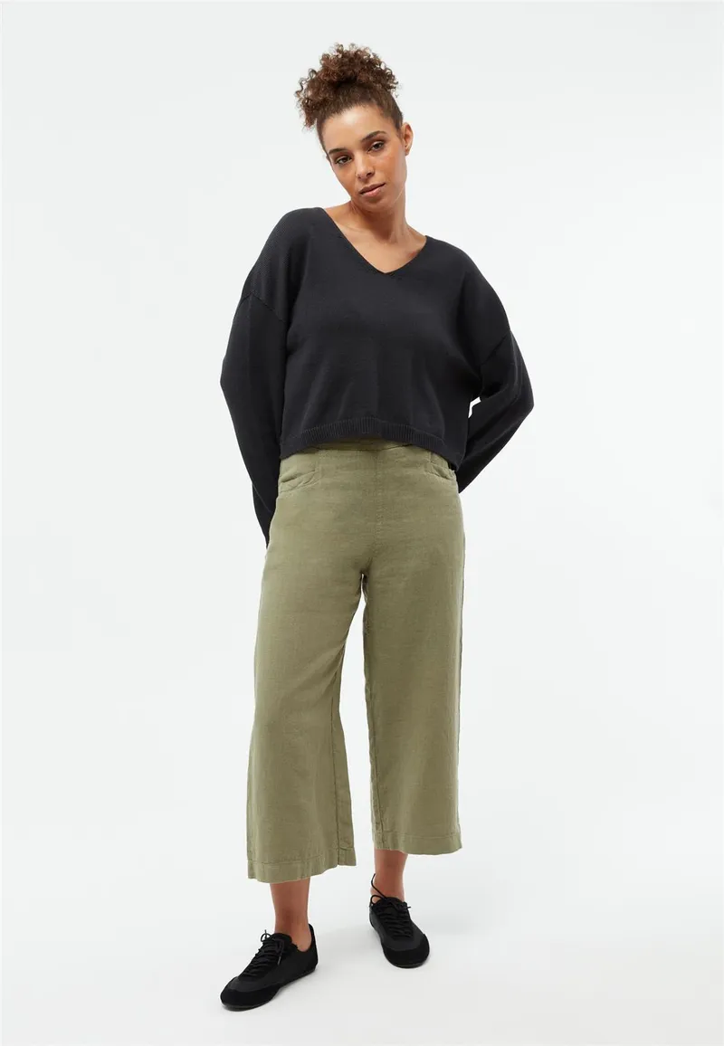 Givn Berlin Leinen Culotte Modell: Fay, Faded olive, – Produktbild 1 von 1