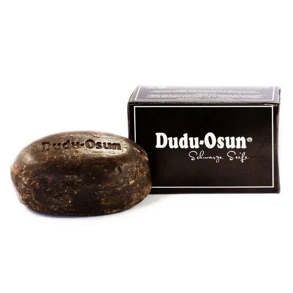 Spa Vivent Spa Vivent Geschenkset Seifendose aus Flüssigholz, Dudu Osun Seife, Naturschwamm, Rot, – Produktbild 3 von 4