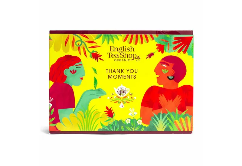 English Tea Shop English Tea Shop Tee Geschenkbox "Thank You" BIO Tee Kollektion, 12 Pyramiden Beutel, 3 herausragende BIO-Teemischungen. – Produktbild 3 von 5