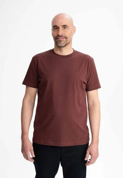 MELA MELA T-Shirt Style AVAN aus 100% Bio-Baumwolle, Bitter choc, – Produktbild 1 von 3