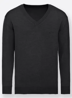 marco donati V-Ausschnitt-Pullover anthrazit-meliert – Produktbild 1 von 1