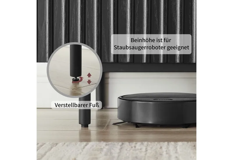 OTTO home TV-Board Candise, Sintersteinplatte, Soft-Close-Funktion, FSC-zertifiziertem Eschenholz, Grau, – Produktbild 5 von 5