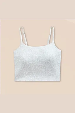 Woodlike Woodlike Damen vegan Bikinioberteil Lang Evolve Weiß – Produktbild 1 von 1