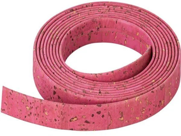 Kork-Deko Kork-Deko Korkband zum Basteln (verschiedene Farben) | 10mm Breite | DIY, Basteln, Nähen, Pink, – Produktbild 1 von 2