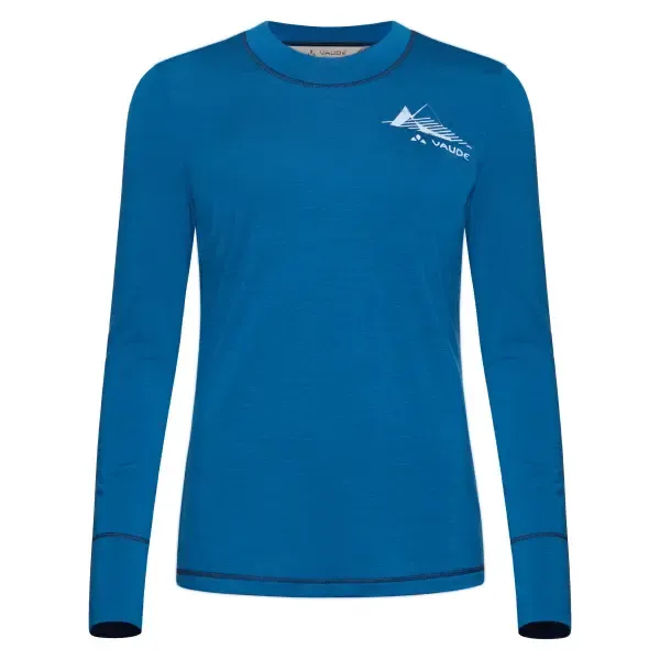 Vaude Damenpullover mit langen Ärmeln aus Wolle VAUDE Monviso II, Bleu, – Produktbild 1 von 1
