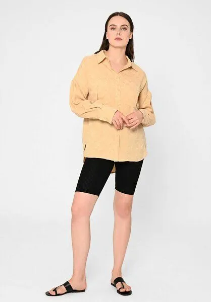 Lovjoi Lovjoi Blouse MANTARI aus TENCEL Lyocellfasern, Brown sugar (beige), – Produktbild 4 von 4