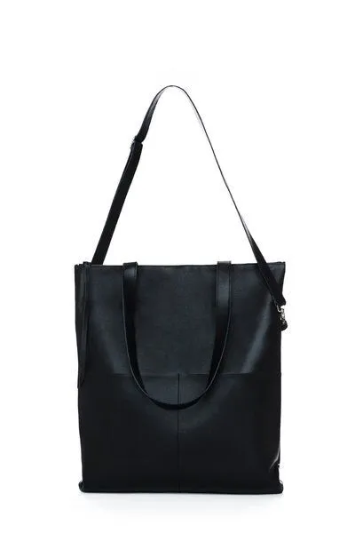 ELEKTROPULLI Ledertasche MARA von ElektroPulli, Schwarz glattleder, – Produktbild 2 von 4