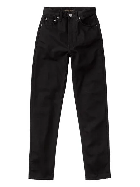Nudie Jeans Nudie Jeans Highwaist Jeans - Breezy Britt - aus Bio-Baumwolle, Dry everblack, – Produktbild 4 von 4