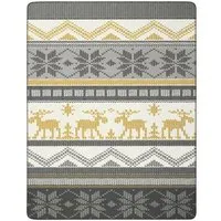 biederlack biederlack Wohndecke Serie Alp Chic "Winter Knit", 80 % recycelte Fasern – Produktbild 1 von 1