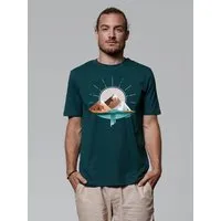 watapparel watapparel T-Shirt Unisex Sunrise & Lake, Glazed green, – Produktbild 1 von 1