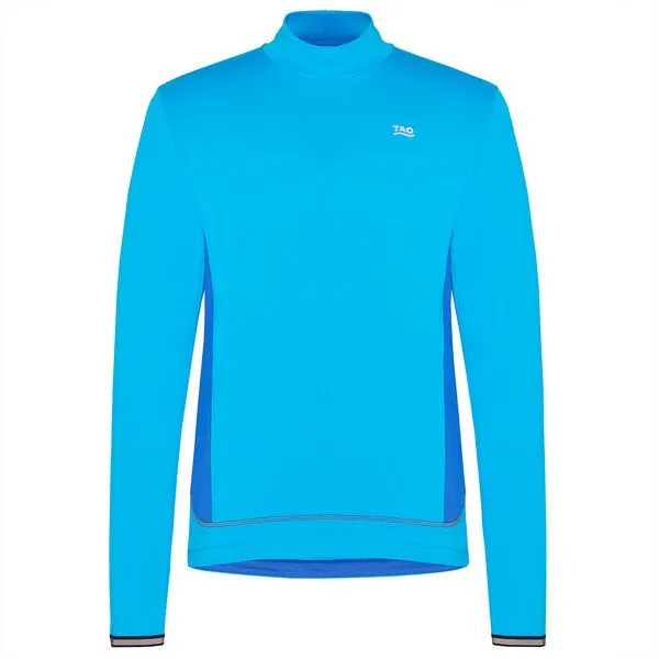 TAO Sportswear TAO Sportswear Warmes Herren Langarm Laufshirt HALVAR mit Stehkragen, Blau, – Produktbild 1 von 3