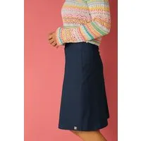 La Gitana La Gitana Rock A-Linie „June“ – lange Variante, aus Bio-Baumwolljersey – fair & nachhaltig, Dunkelblau, – Produktbild 1 von 1