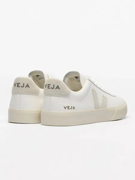 Veja Veja Sneaker Damen - Campo Chromefree, Weiß (extra white natural suede), – Produktbild 6 von 6