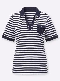 Witt Poloshirt marine-weiß-geringelt – Produktbild 1 von 1