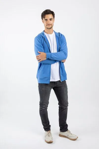 TORLAND TORLAND Basic Zip-Hoodie CONNECTOR, Blau (bright blue), – Produktbild 3 von 4